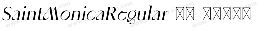 SaintMonicaRegular 下载字体转换